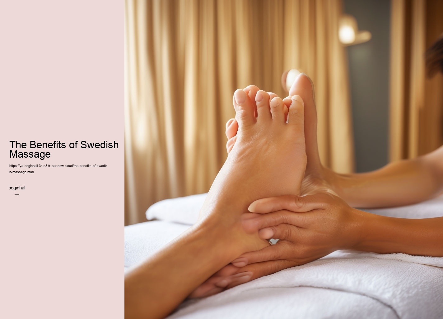 The Benefits of Swedish Massage